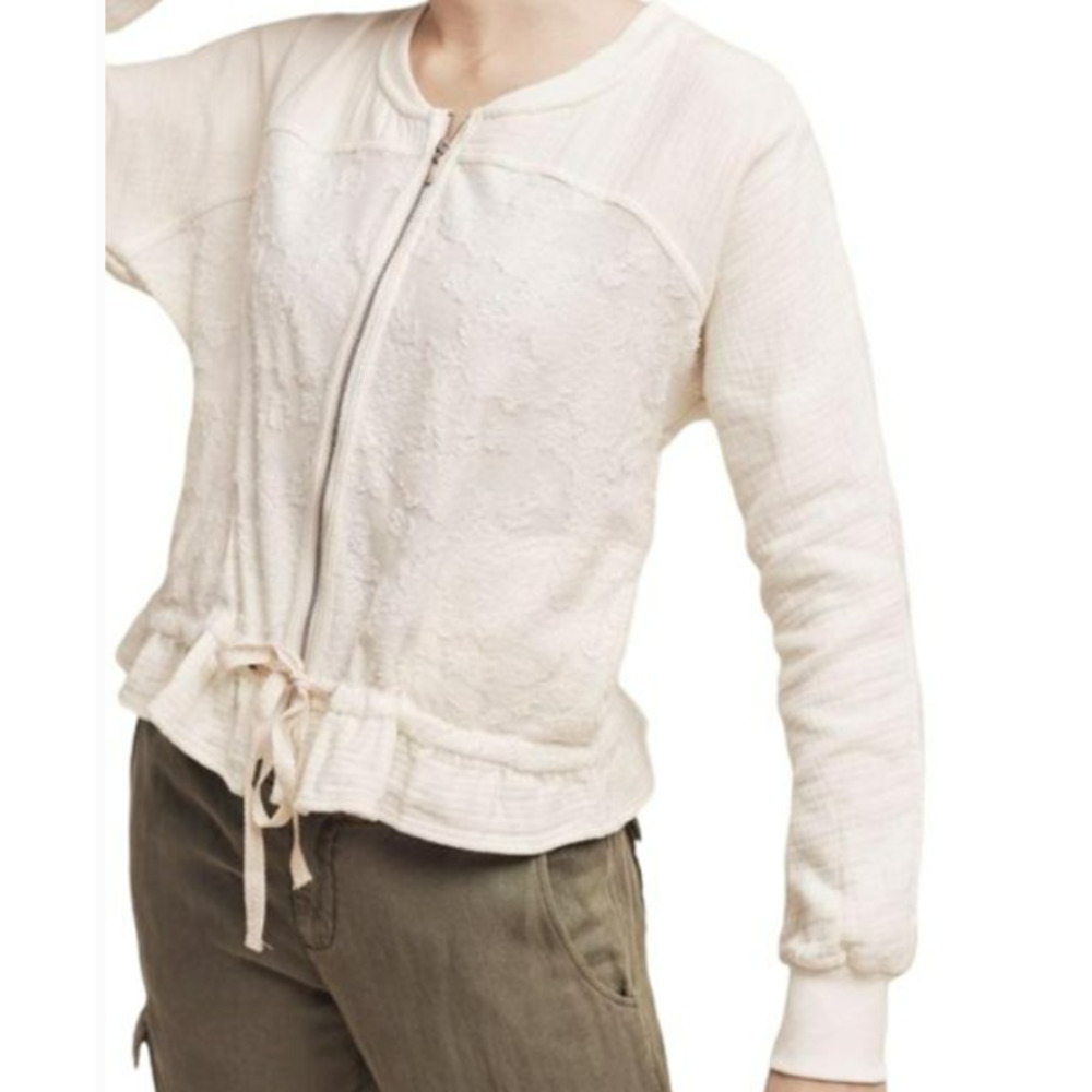 ANTHROPOLOGIE SATURDAY/SUNDAY SCENIC ROUTE BOMBER JACKET sz L